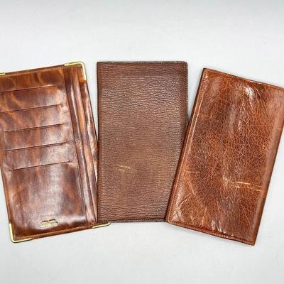 Lot of Vintage Real Hide Grampian Goat Wallets & Address Book