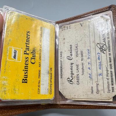 Vintage Credit Card Holder with Credit Cards Keepsakes & More