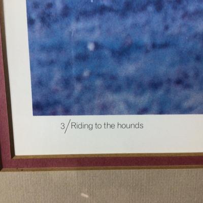 Lot. 6244. Signed Photograph by M.E. Wallen â€œ 3/Riding to the Houndsâ€