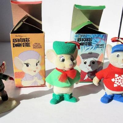 Rescue Down Under Ornaments and Dept 56 Clip on Bear Bisque Ornament