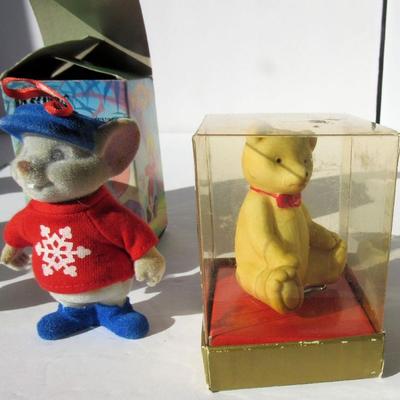 Rescue Down Under Ornaments and Dept 56 Clip on Bear Bisque Ornament