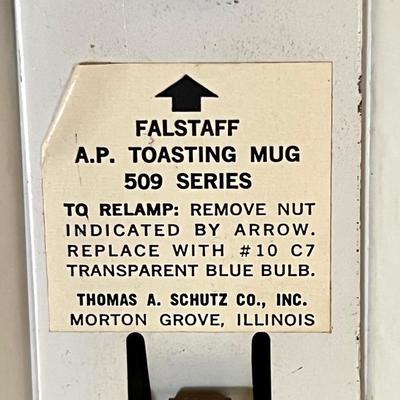 FALSTAFF BEER ~ One (1)  ~ Working Lighted Animated Wall Hanging Sign