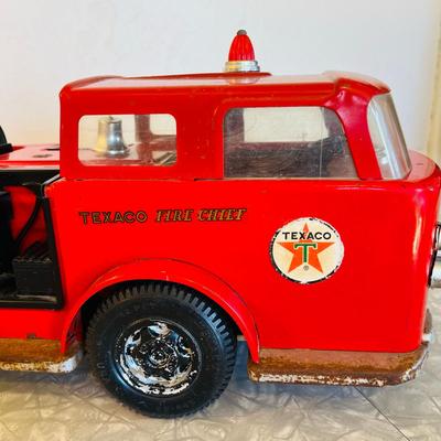 Buddy L Texaco Fire Chief Large Fire Engine Promo 1960