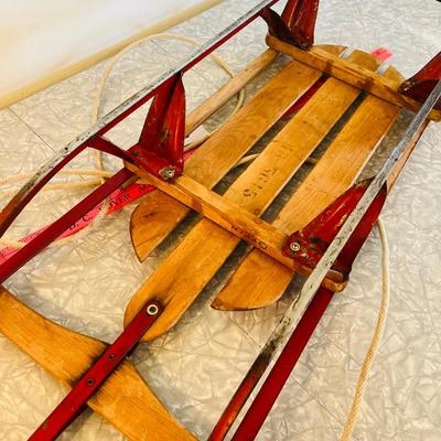 Vintage Shooting Star brand Kids Sled