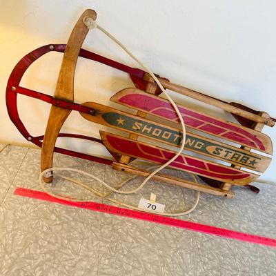 Vintage Shooting Star brand Kids Sled