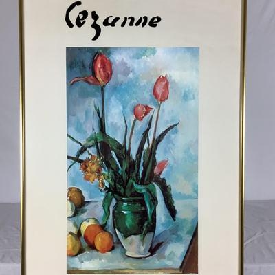 Lot. 6258. Poster Print by Paul Cezanne. Tulips in Vase