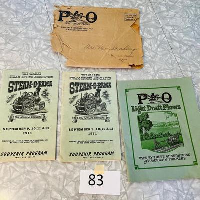 P&O Plows & Steam-O-Rama programs