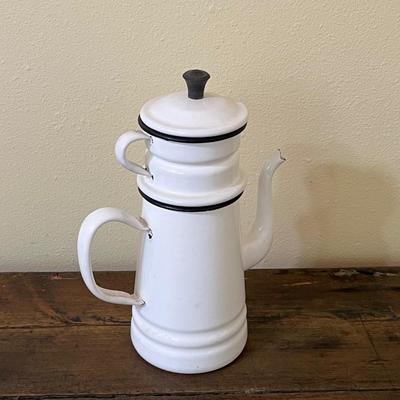 Vintage ~ Enamel Coffee Pot/Percolator