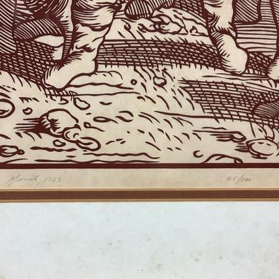 Lot.6263. Limited edition screen print by  Allen Bjorkman
