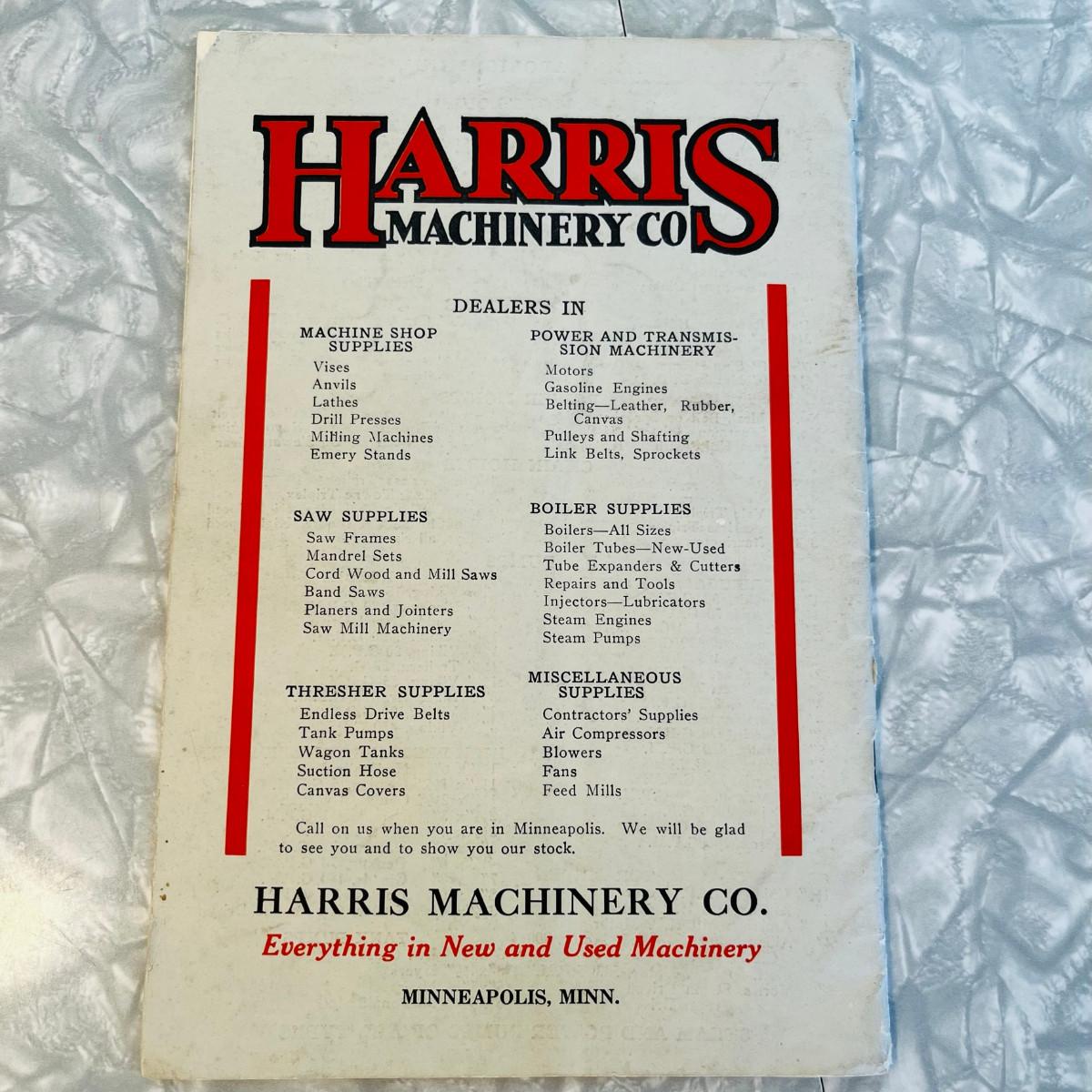 Harris Machinery Catalog