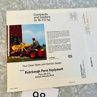 1975 Case Tractor Brochure/ Catalog
