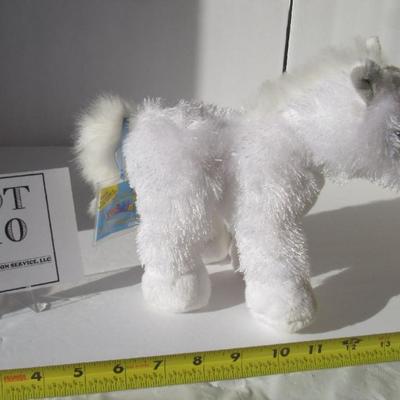 White Ganz Plush Horse, Nice and Clean, Tags