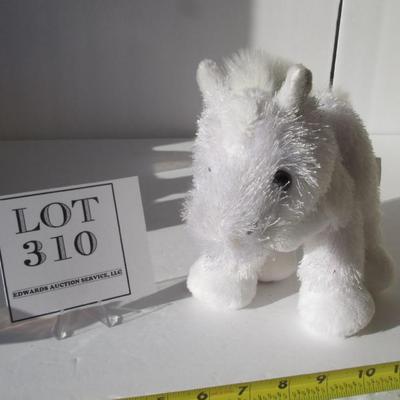 White Ganz Plush Horse, Nice and Clean, Tags