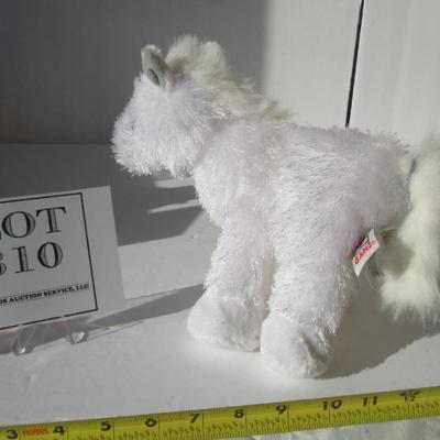 White Ganz Plush Horse, Nice and Clean, Tags