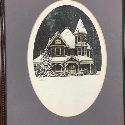 Lot. 6264. Signed Embossed Print by Stephen Sebastian