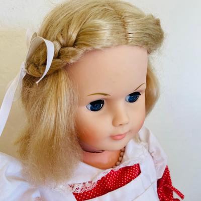 Large doll with wardrobe