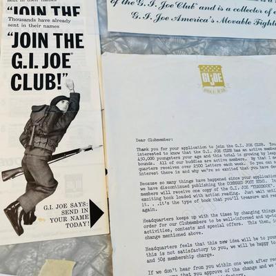 G.I. Joe Club membership items