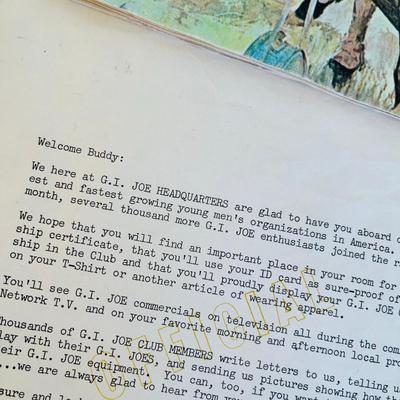 G.I. Joe Club membership items