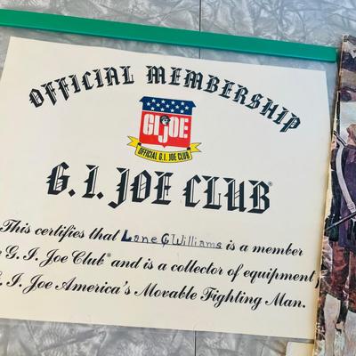 G.I. Joe Club membership items