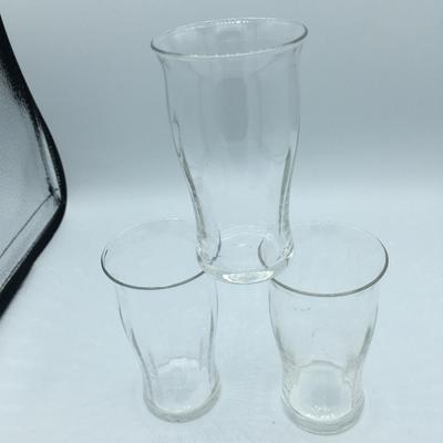 Mid-century ribbed juice glasses