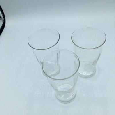 Mid-century ribbed juice glasses
