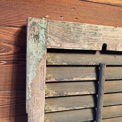 Solid Wood Rustic Window Shutters