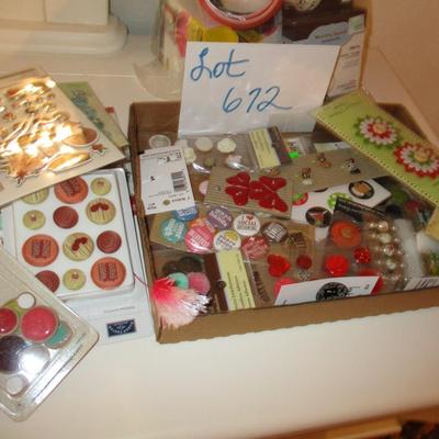 Scrapbook-- Button/Flower Embellishments
