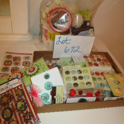 Scrapbook-- Button/Flower Embellishments