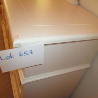 White Wooden Dresser/Mirror