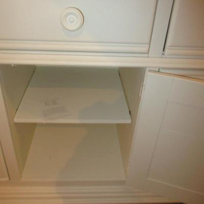 White Wooden Dresser/Mirror