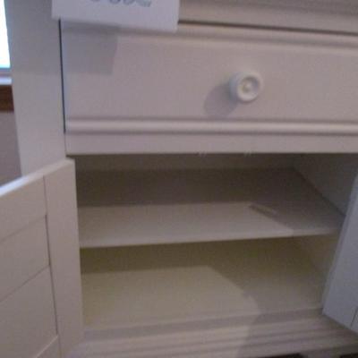 Two White Wooden Night Stands