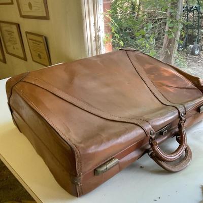 Vintage Leather Suitcase