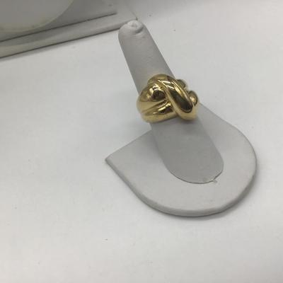 18 Kt GEP Large Knot Ring