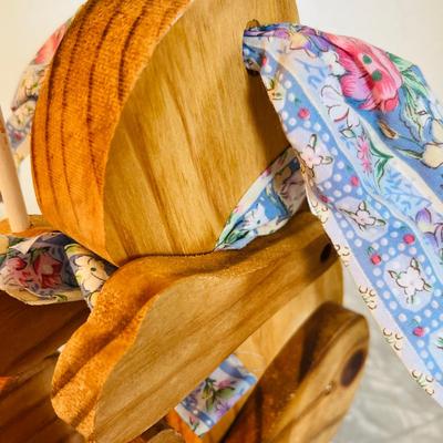Wood Rabbit with wardrobe
