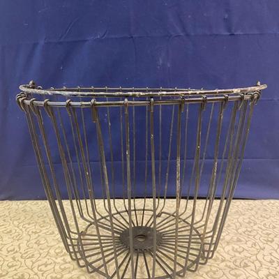 Vintage Black Egg Basket