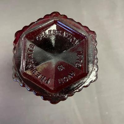 Avon and drinking glass