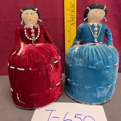 Vintage Indian dolls-some beading is missing