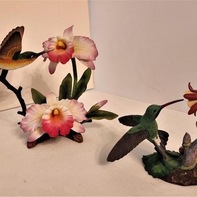 Lot #16  LEFTON & LENOX Hummingbird Figurines