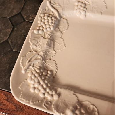 Lot #63  Rosegarden Stoneware Platter - Grape Motif