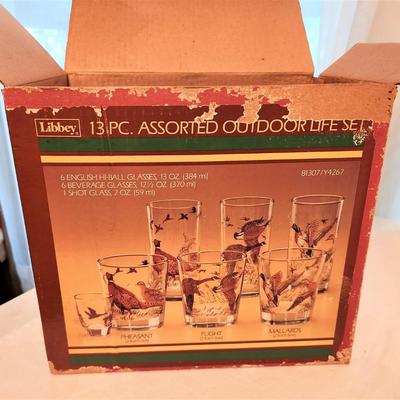 Lot #70  Set of 1970's Libby Bar Glasses - complete