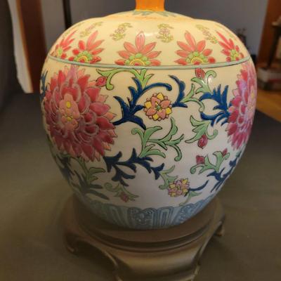 Asian Style Hand Painted Ceramic Lamp (LR-DW)