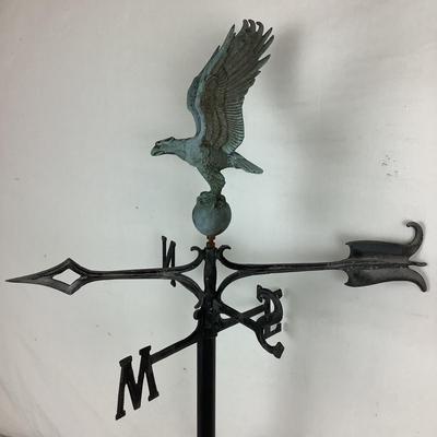 6276 Vintage Cast Aluminum Eagle Weathervane