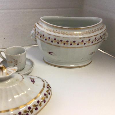 6271 Majolica Mini Creamer, Transferware, Childs Tea-set