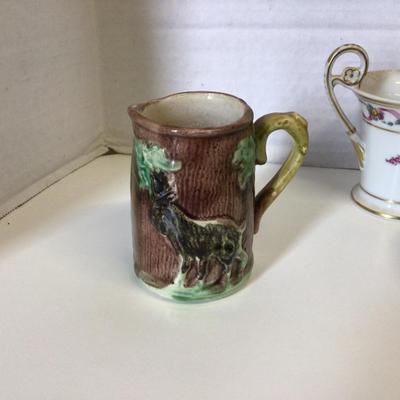 6271 Majolica Mini Creamer, Transferware, Childs Tea-set