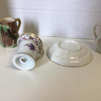 6271 Majolica Mini Creamer, Transferware, Childs Tea-set