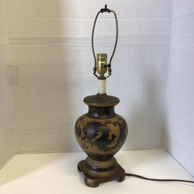 6306 Vintage Chinese Dragon Table Lamp