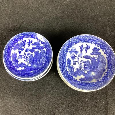 6303 Child's Blue Willow 15pcs Tea Set