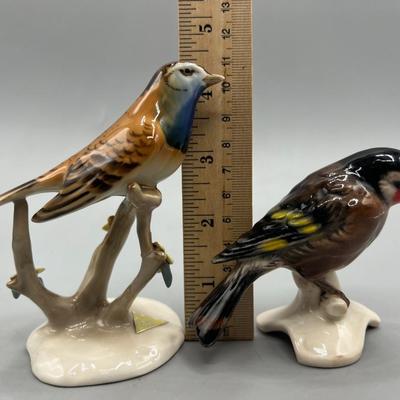 Vintage Royal Ceramic Czechoslovakia & German Small Wild Bird Figurines