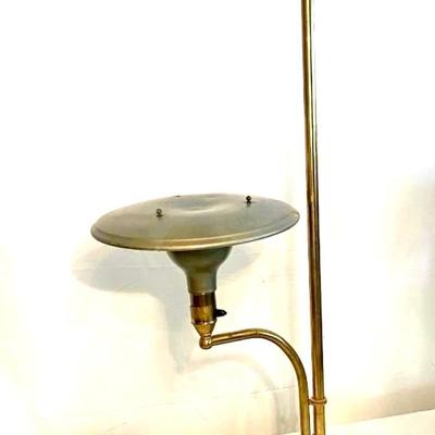 Retro MCM Flying Saucer Brass Lamp  Brass