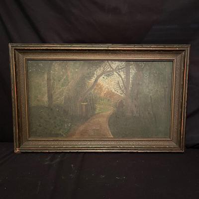 Wooden Framed Landscape Print (B2-MG)